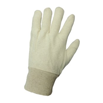 Global Glove C80R White Cotton/Jersey/Polyester Work Gloves - Wing Thumb - C80RJ