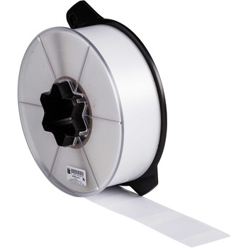 Picture of Brady White Self-Extinguishing, Self-Laminating Vinyl Thermal Transfer WRAP-6-427 Die-Cut Thermal Transfer Printer Label Roll (Main product image)