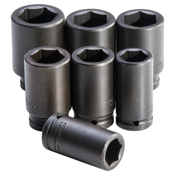 Proto J72102M 6 Point Deep Impact Socket Set - 3/4 in Drive - 12535