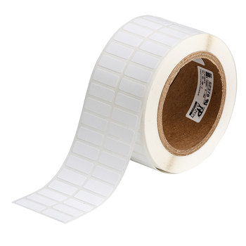 Picture of Brady White Nylon Thermal Transfer THT-152-499-3 Die-Cut Thermal Transfer Printer Label Roll (Main product image)