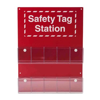 Picture of Brady Red/White OSHA Tag Station (Main product image)