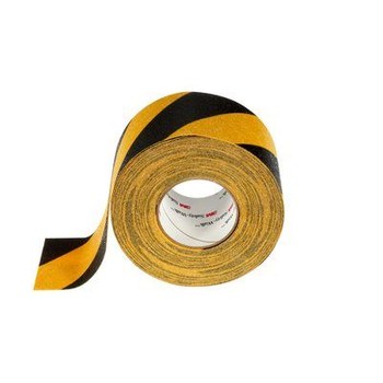 3M Safety-Walk 613 Slip-Resistant Tape 85967, 6 in x 60 ft, Black / Yellow