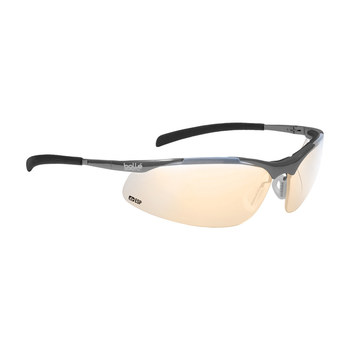Picture of Bolle Safety Contour Metal 253-CM-400 Silver Metal Universal Polycarbonate Standard Safety Glasses (Main product image)
