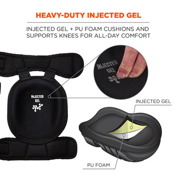 Ergodyne Proflex Knee Pad 344 18444 - Black