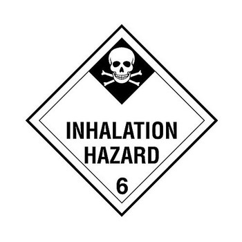 Picture of Brady B-101 Polycoated Tagstock Square White English Truck Placards Sign part number 63452 (Main product image)