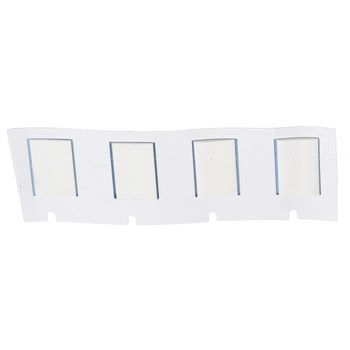 Picture of Brady PermaSleeve Black on White Flame-Retardant, Heat-Shrinkable Polyolefin Thermal Transfer M4-250-075-342 Heat-Shrink Labels (Main product image)