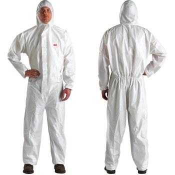 3M 4510 White 2XL Polyethylene/Polypropylene Disposable General Purpose & Work Coveralls - Fits 45 to 49 in Chest - 805070-00585