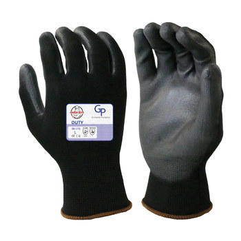 Armor Guys Duty GP Work Gloves 06-016-L, Size Large, Carbon, Black