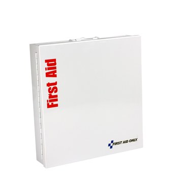 First Aid Only First Aid Cabinet Without Medications - 3.1 in Width - 13.25 in Length - 14.1 in Height - Metal Case Construction - 092265-74604