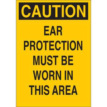 Picture of Brady B-120 Fiberglass Reinforced Polyester Rectangle Yellow English PPE Sign part number 70299 (Main product image)