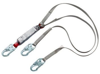 Picture of Protecta PRO Gray Polyester Shock-Absorbing Lanyard (Main product image)