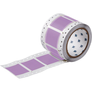 Picture of Brady Permasleeve Purple Heat-Shrinkable, Self-Extinguishing Polyolefin Thermal Transfer 3PS-1000-2-VT-S-2 Die-Cut Thermal Transfer Printer Sleeve (Main product image)