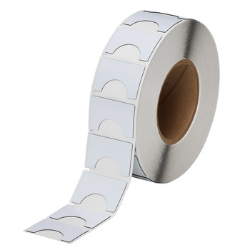 Picture of Brady White Polyester Thermal Transfer THTEP-180-593-.5 Die-Cut Thermal Transfer Printer Label Roll (Main product image)