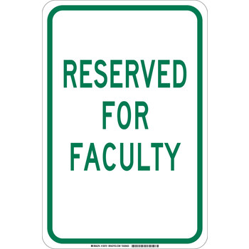 Picture of Brady B-555 Aluminum Rectangle White English Parking Restriction, Permission & Information Sign part number 129729 (Main product image)