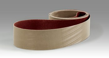 3M Trizact 217EA Coated Aluminum Oxide Brown Sanding Belt - Cloth Backing - JE Weight - A100 Grit - Very Fine - 2 in Width x 132 in Length - 27672