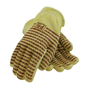 PIP 43-552 Red/Yellow Small Cotton/Kevlar Hot Mill Glove - 9.5 in Length - 43-552S