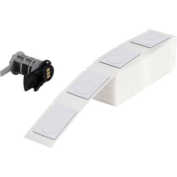 Picture of Brady White Polyester Thermal Transfer PTLEP-168-593 Die-Cut Thermal Transfer Printer Label Roll (Main product image)
