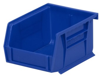 Picture of Akro-Mils 30210 BLUE Akrobin 10 lb Blue Industrial Grade Polymer Hanging / Stacking Storage Bin (Main product image)