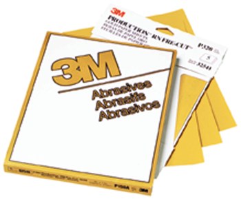 3M 216U Sand Paper Sheet 02543 - 9 in x 11 in - Aluminum Oxide - P240 - Very Fine