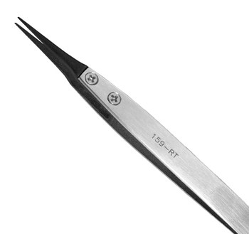 Excelta 15A-GW-M Tweezers, 3-Star, Cutting, 15A-GW Series, Carbon Steel, Medical Grade, 4.5" OAL