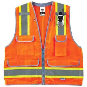 Ergodyne Glowear High-Visibility Vest 8254HDZ 21455 - Size Large/XL - High-Visibility Orange