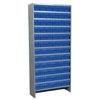 Picture of Akro-Mils ASC1879AST 6500 lb Adjustable Gray Powder Coated Steel 22 ga Enclosed Fixed Shelving System (Main product image)