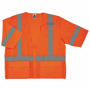 Ergodyne Glowear High-Visibility Vest 8320Z 22115 - Size Large/XL - High-Visibility Orange