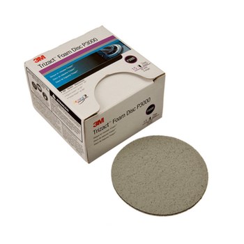 3M Trizact Hookit Coated Ceramic Polishing Disc - Foam Backing - 3000 Grit - Ultra Fine - 5 in Diameter - 02096