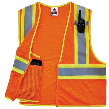 Ergodyne Glowear High-Visibility Vest 8230Z 21305 - Size Large/XL - High-Visibility Orange
