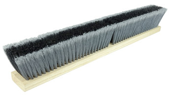 Weiler 421 Push Broom Head - 24 in - Polystyrene - Grey, Black - 44581