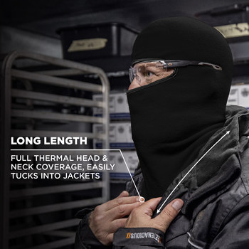 Ergodyne N-Ferno 6821 Black Polyester Fleece Cold Weather Balaclava Hood - 720476-16821