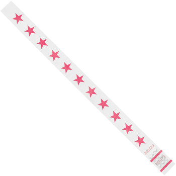 Picture of Shipping Supply WR104PK Tyvek Pink Spunbonded Olefin Wristbands (Main product image)