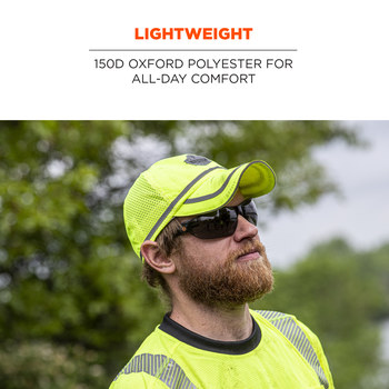 Ergodyne Glowear 8930 High-Visibility Lime Polyester Sun Hat - 720476-23239