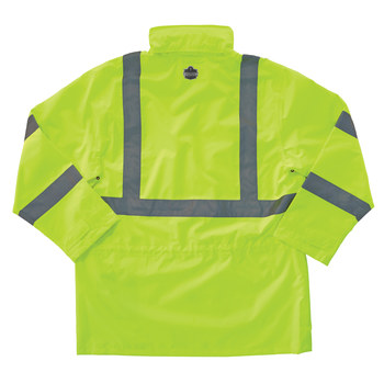 Ergodyne Glowear Rain Jacket 8365 24324 - Size Large - High-Visibility Lime