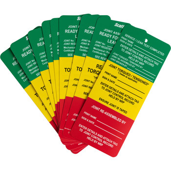 Brady 833763 Joint Inspection Tag, 3.25 in x 7.625 in, Polypropylene ...