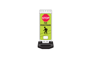 Picture of Brady B-959 Aluminum Rectangle Green English Pedestrian & Crosswalk Sign part number 103709 (Main product image)