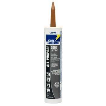 White Lightning 3006 Ultra Cedar Caulk W11006010, 10 oz Can