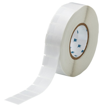 Picture of Brady Clear / White Self-Extinguishing, Self-Laminating Vinyl Thermal Transfer THT-63-427-3.5 Die-Cut Thermal Transfer Printer Label Roll (Main product image)