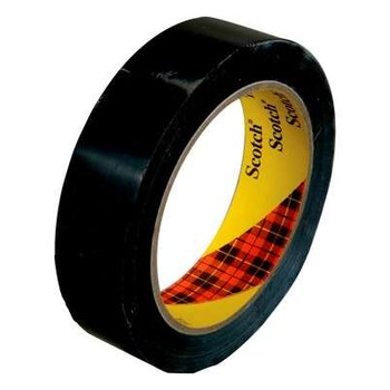 3M Scotch 7000096089 Red Color Coding Bag/Packaging Tape - 24 mm Width x 66 m Length - 2.3 mil Thick - 61650