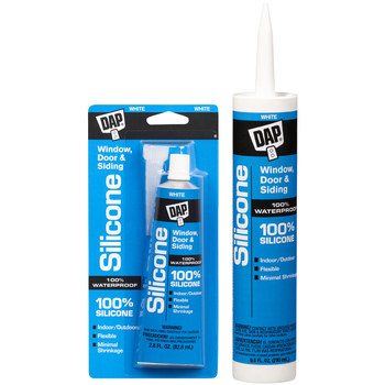 DAP Silicone 10.1 oz. Black Window, Door and Siding Sealant (12