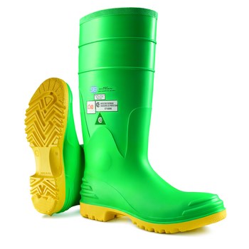 Dunlop Hazmax Heat-Resistant Boots 87012 870120800 - Size 8 - PVC Alloy -  Green/Yellow - 13589