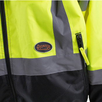 Pioneer StarTech Bomber Jacket Heavy Duty V1130460U-L - Size Large - Hi-Vis Yellow/Green - 42144