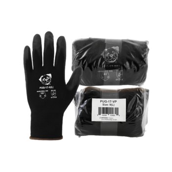 PUG-17-9 Global Glove PUG-17 Gloves, Black Nylon, Black