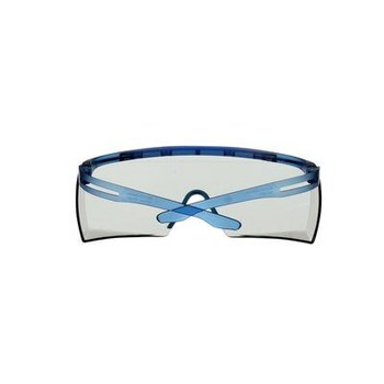 3M SecureFit 3700 OTG Series Safety Glasses SF3707SGAF-BLU - Scotchgard AF/AS Gray I/O Lens, Blue Temples