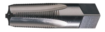 Cle-Line 0462 1/8-27 NPT Medium Hook Tapered Pipe Tap - 4 Flute - Bright Finish - High-Speed Steel - 2.125 in Overall Length - C64214