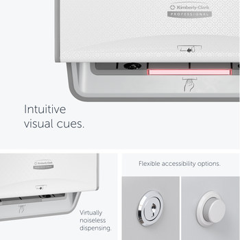 Kimberly-Clark Professional ICON 58710 Automatic Roll Towel Dispenser - Motion Sensor - White - 12.7 in