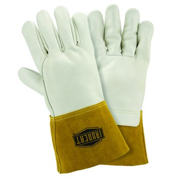 Picture of West Chester 6010 Off-White Medium Grain, Split Cowhide Leather Welding Glove (Main product image)
