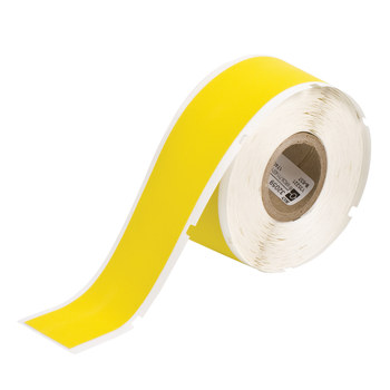 Picture of Brady Yellow Self-Extinguishing PVF Thermal Transfer WRCM-711-637-YL Continuous Thermal Transfer Printer Label Roll (Main product image)