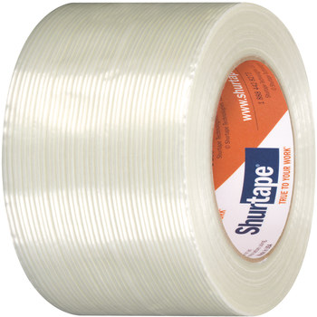 GS 521 Clear Strapping Tape - 48 mm Width x 55 m Length - 6.3 mil Thick - SHURTAPE 101377