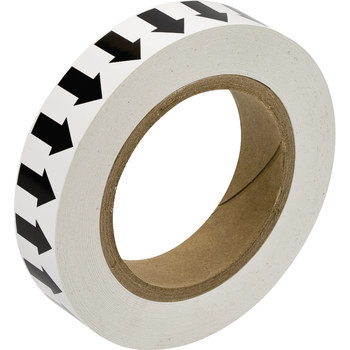 Picture of Brady Black on White 91413 Directional Flow Arrow Tape (Main product image)